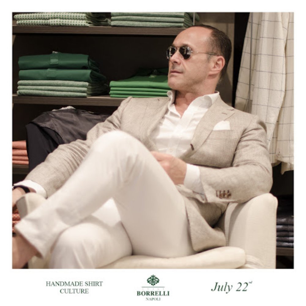 Luigi Borrelli Napoli I🇮🇹 Men's Luxury Shirt 👔